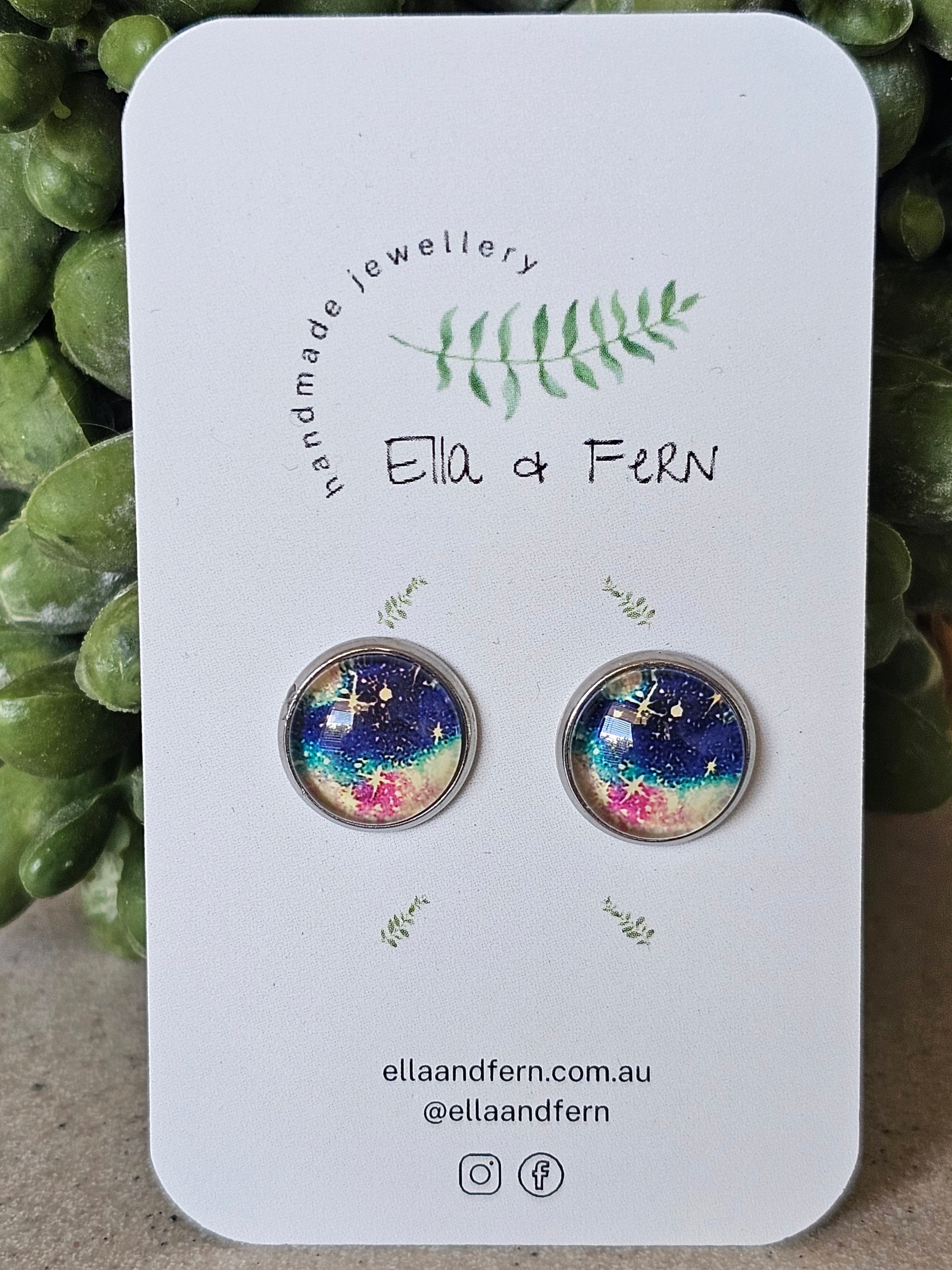 Outer Space Stud Earrings