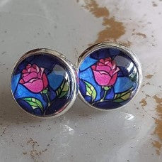 Beauty and The Beast Inspired Pop Stud Earrings