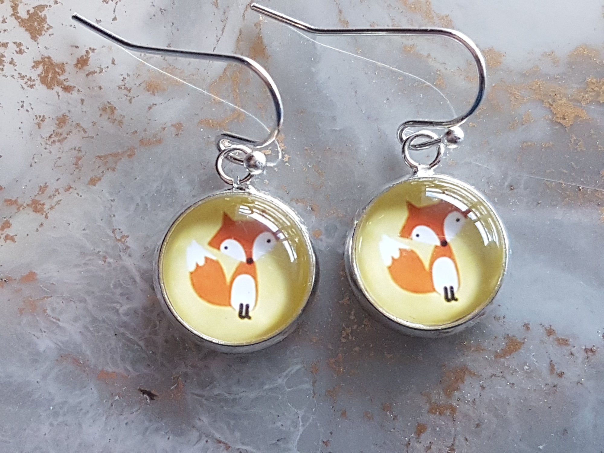 Foxy Yellow Dangle Earrings | Ella & Fern