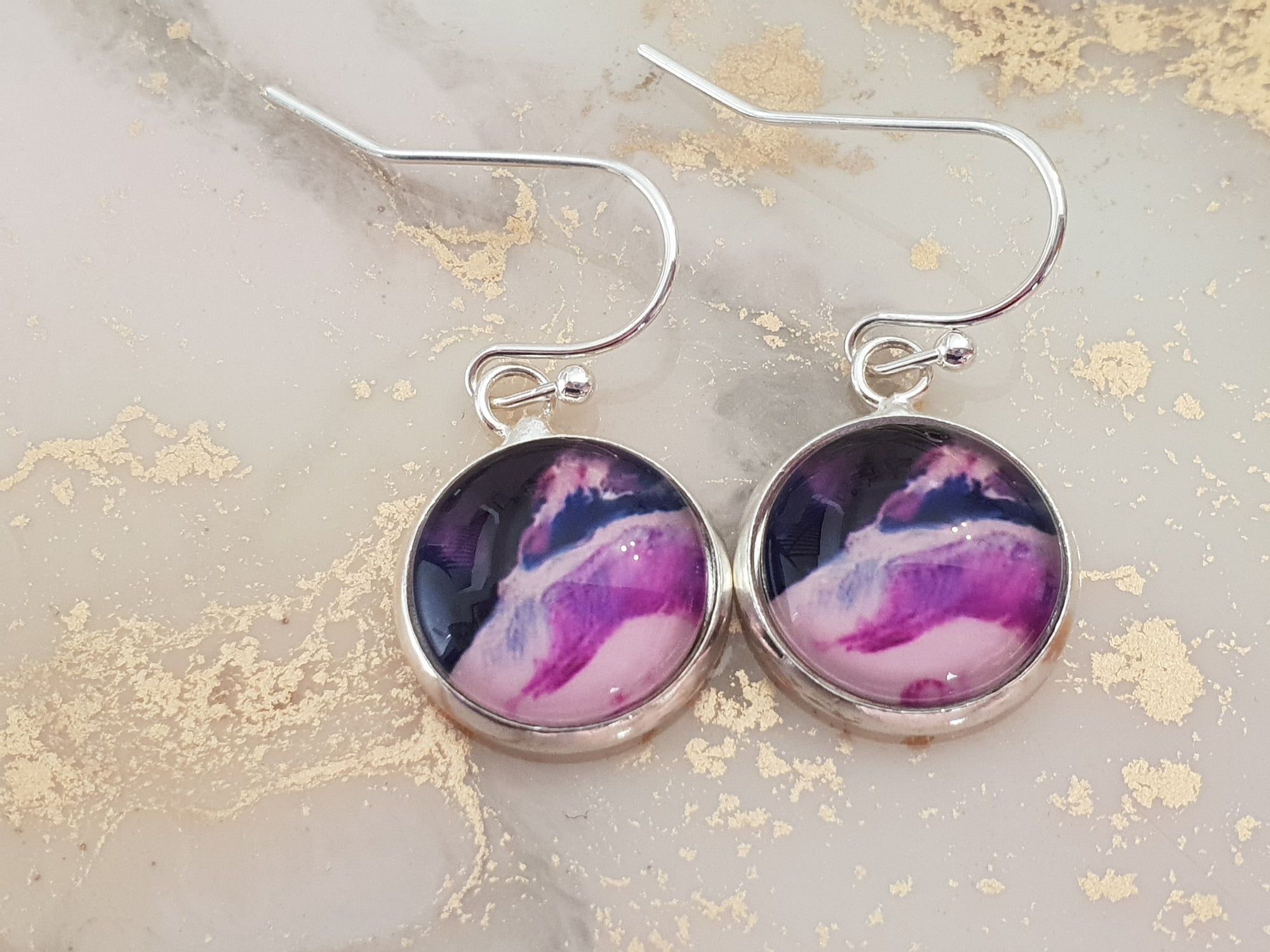 Purple Nights Dangle Earrings | Ella & Fern