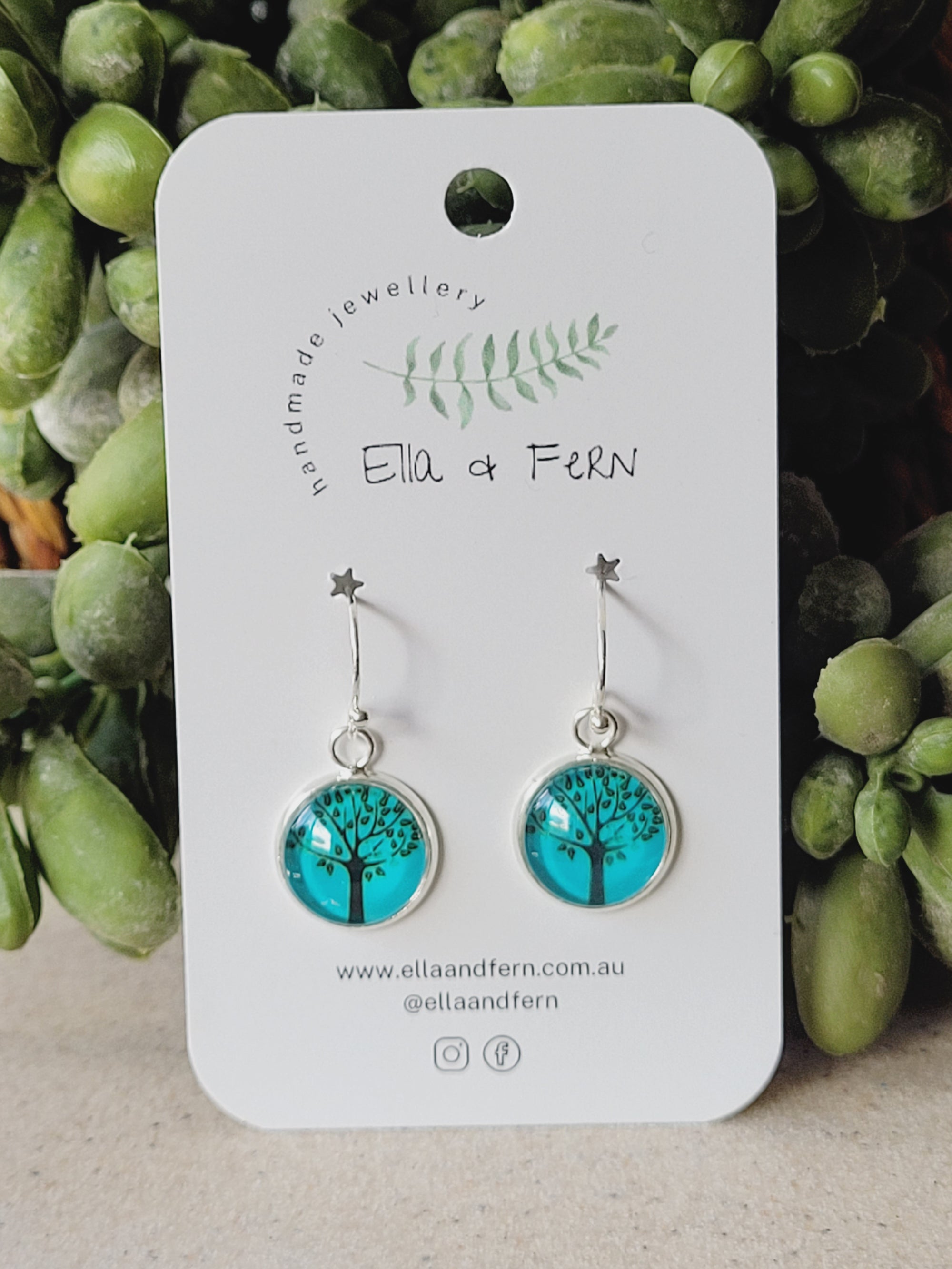 Funky Tree of Life Dangle Earrings | Ella & Fern