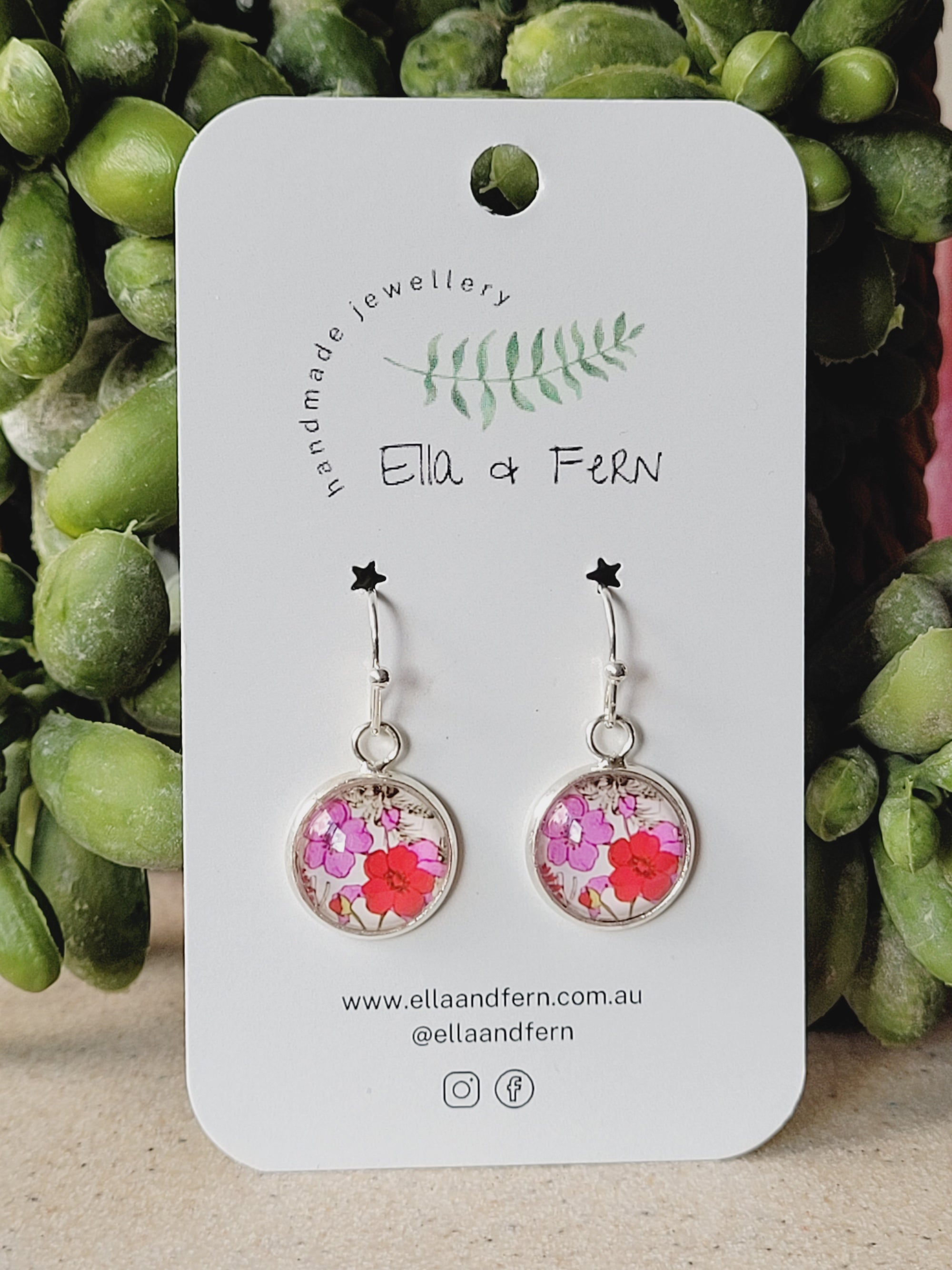 Garden Flower Dangle Earrings | Ella & Fern