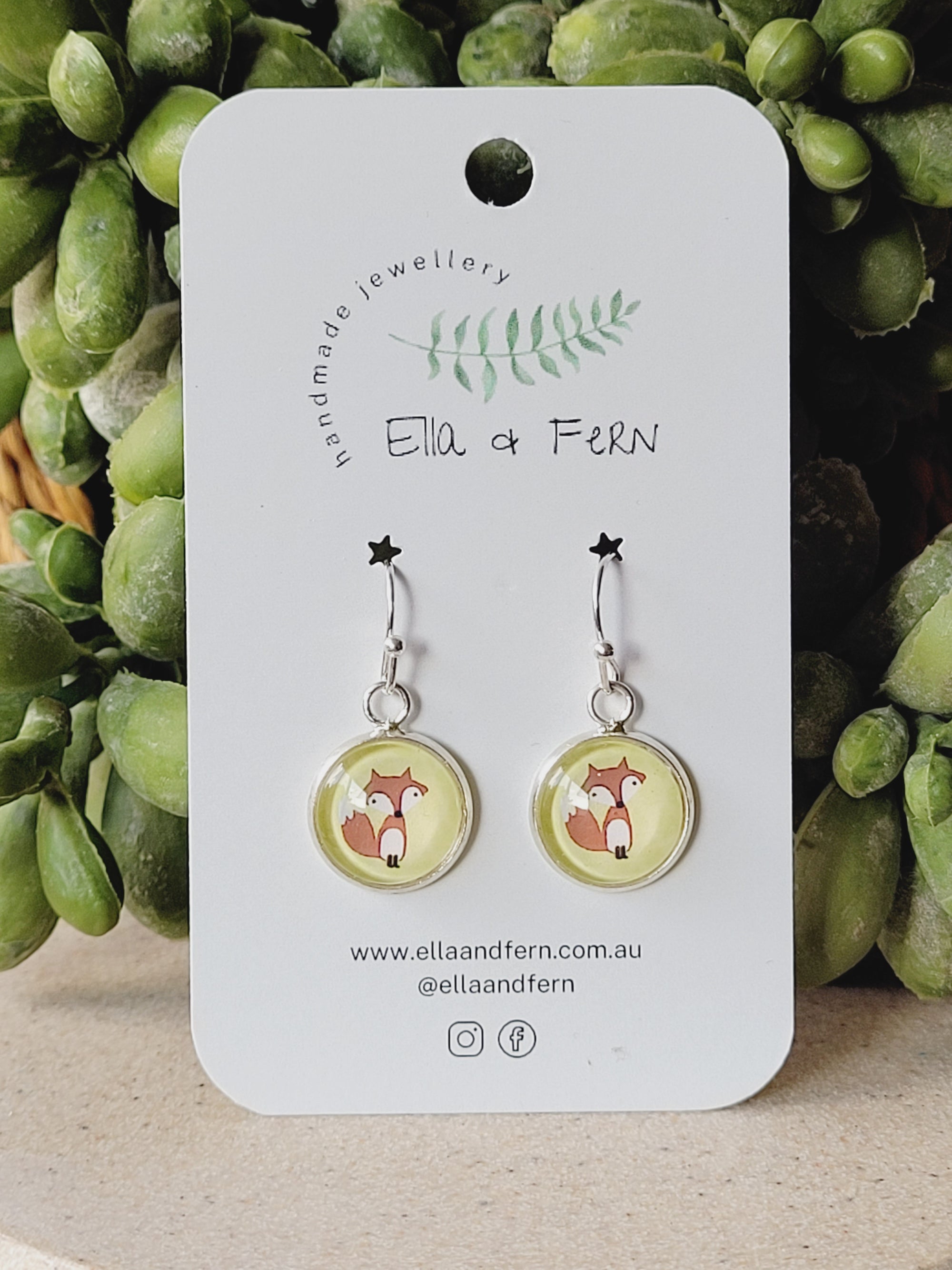 Foxy Lime Dangle Earrings | Ella & Fern