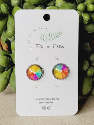 Colourful Oranges Pop Stud Earring | Ella & Fern