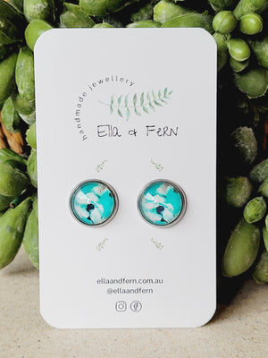 Orchid Pop Stud Earrings | Ella & Fern