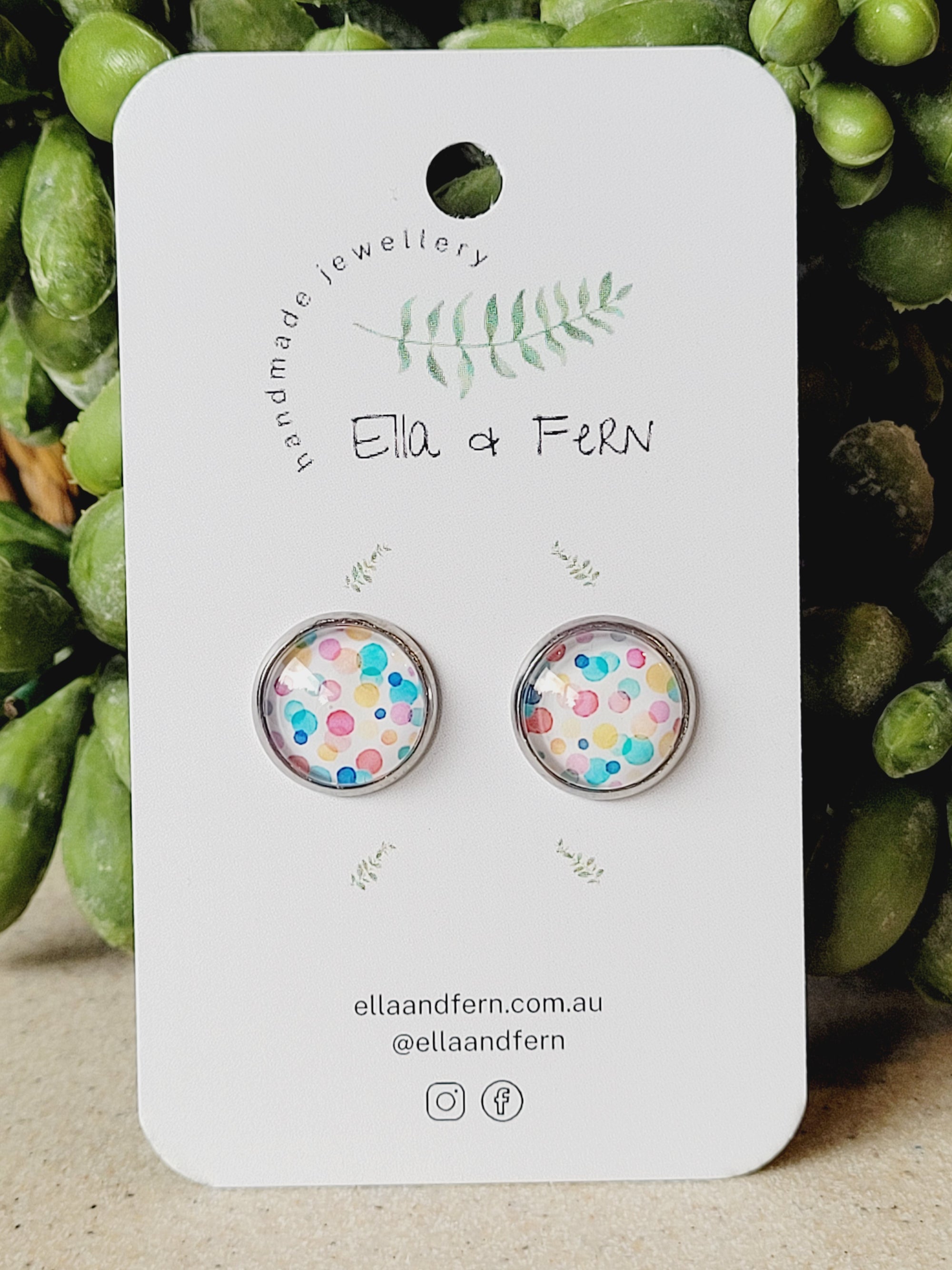 Pastel Party Pop Stud Earring | Ella & Fern