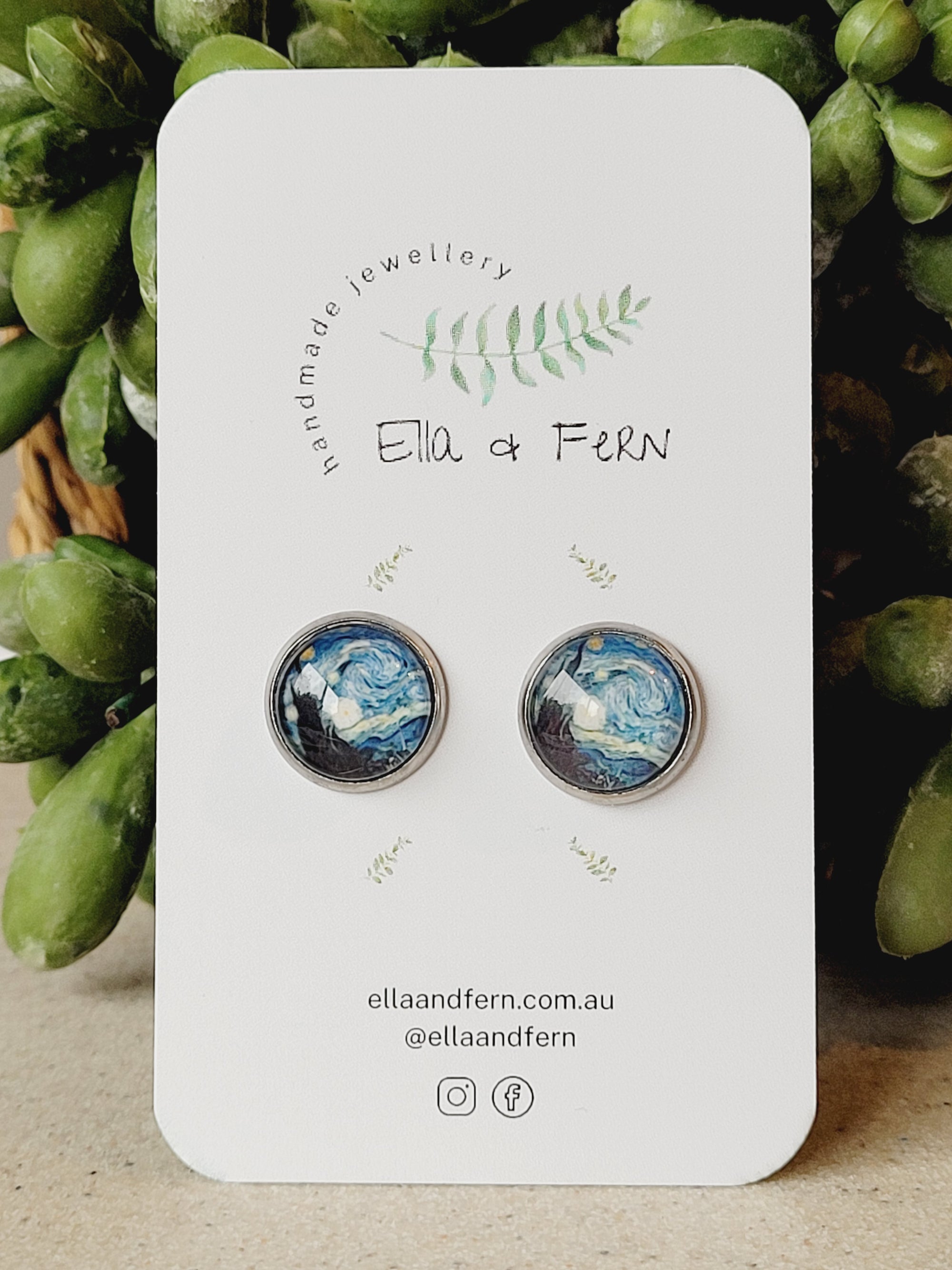 Starry Night Pop Stud Earrings | Ella & Fern