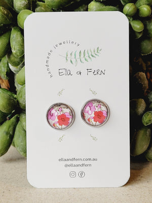 Garden Flower Pop Stud Earrings | Ella & Fern