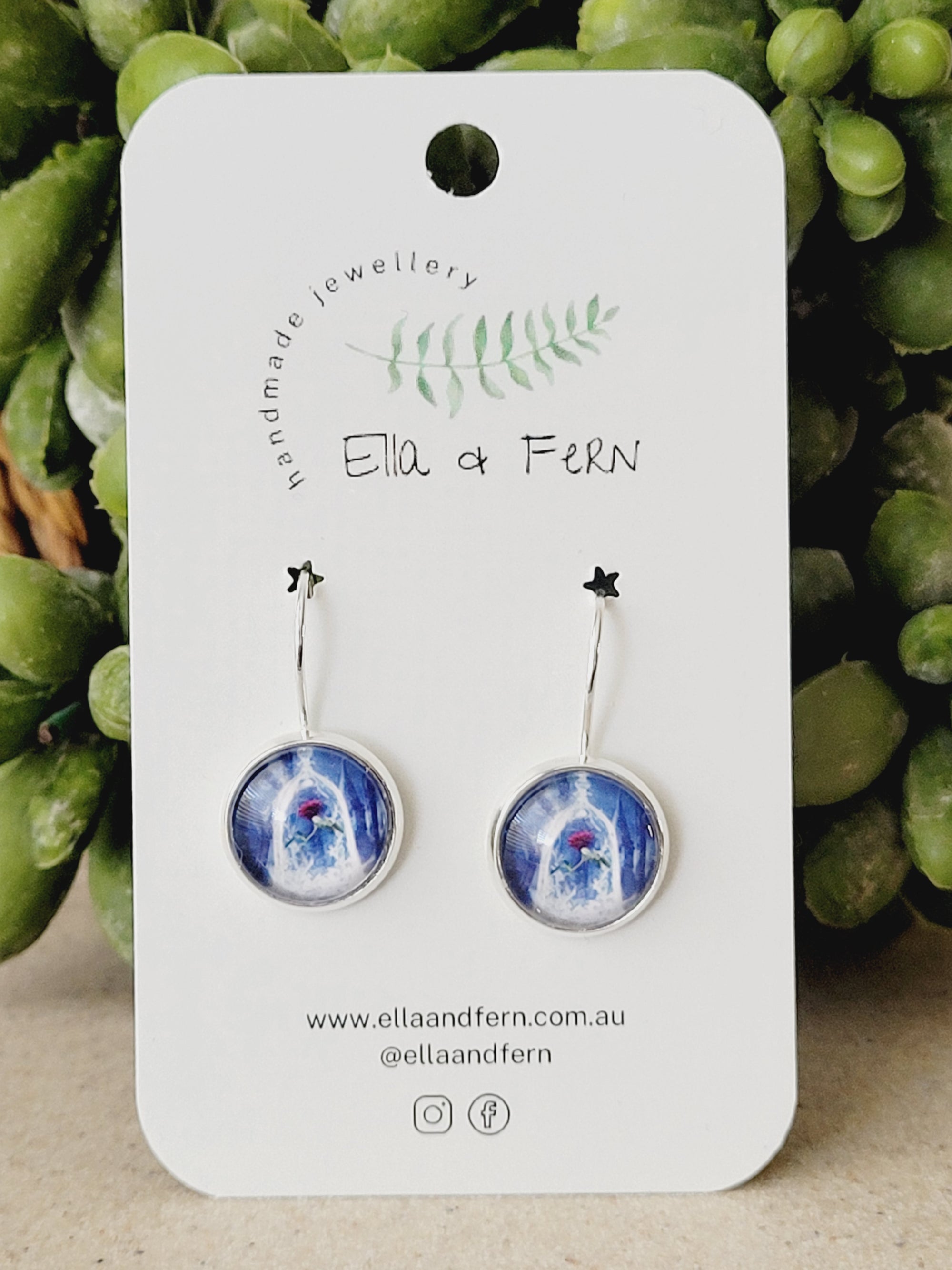 The Enchanted Rose Lever Back Drop Earrings | Ella & Fern