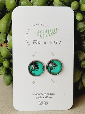 Green Days Pop Stud Earrings | Ella & Fern