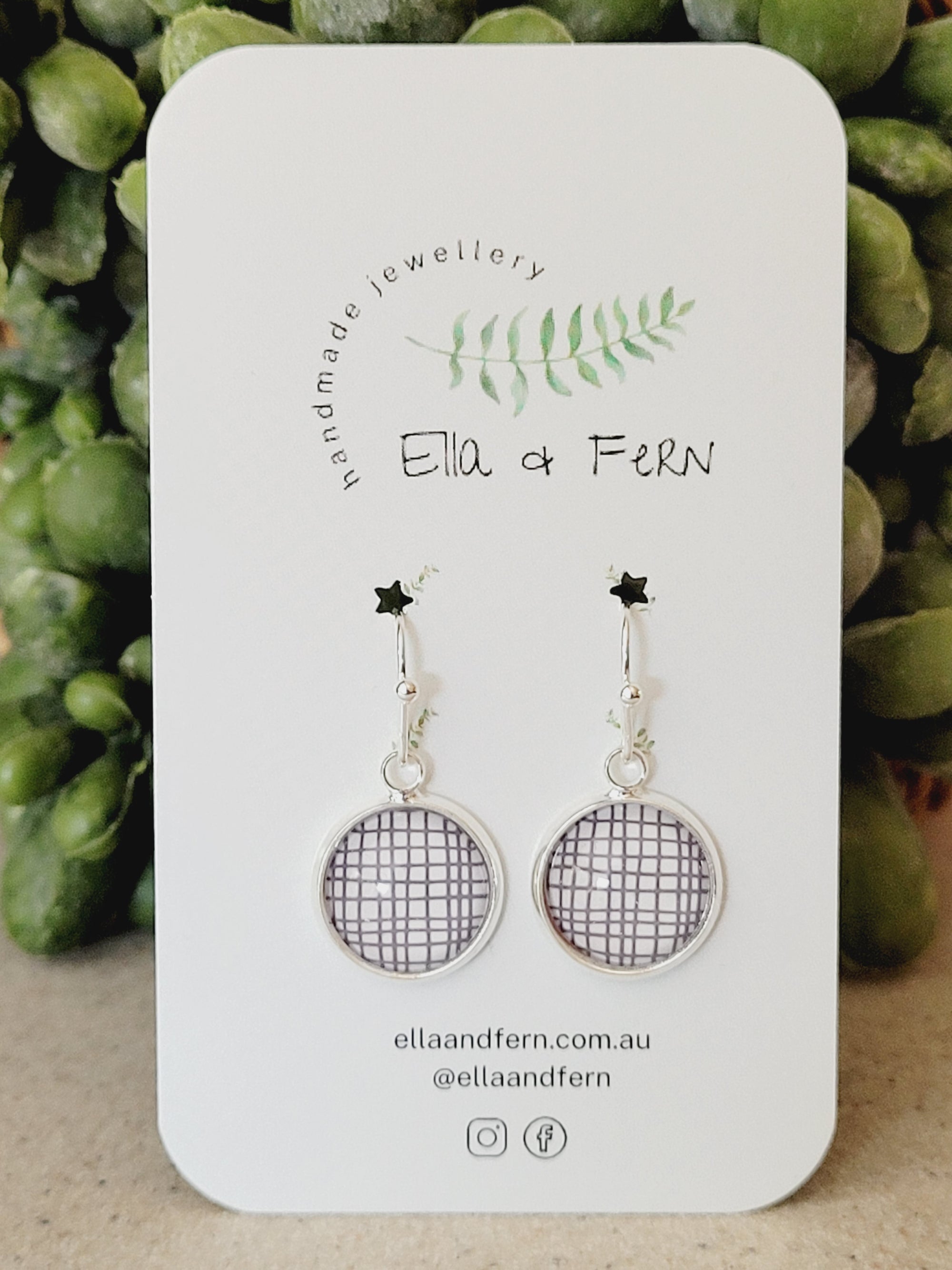 Criss Cross Dangle Earrings | Ella & Fern
