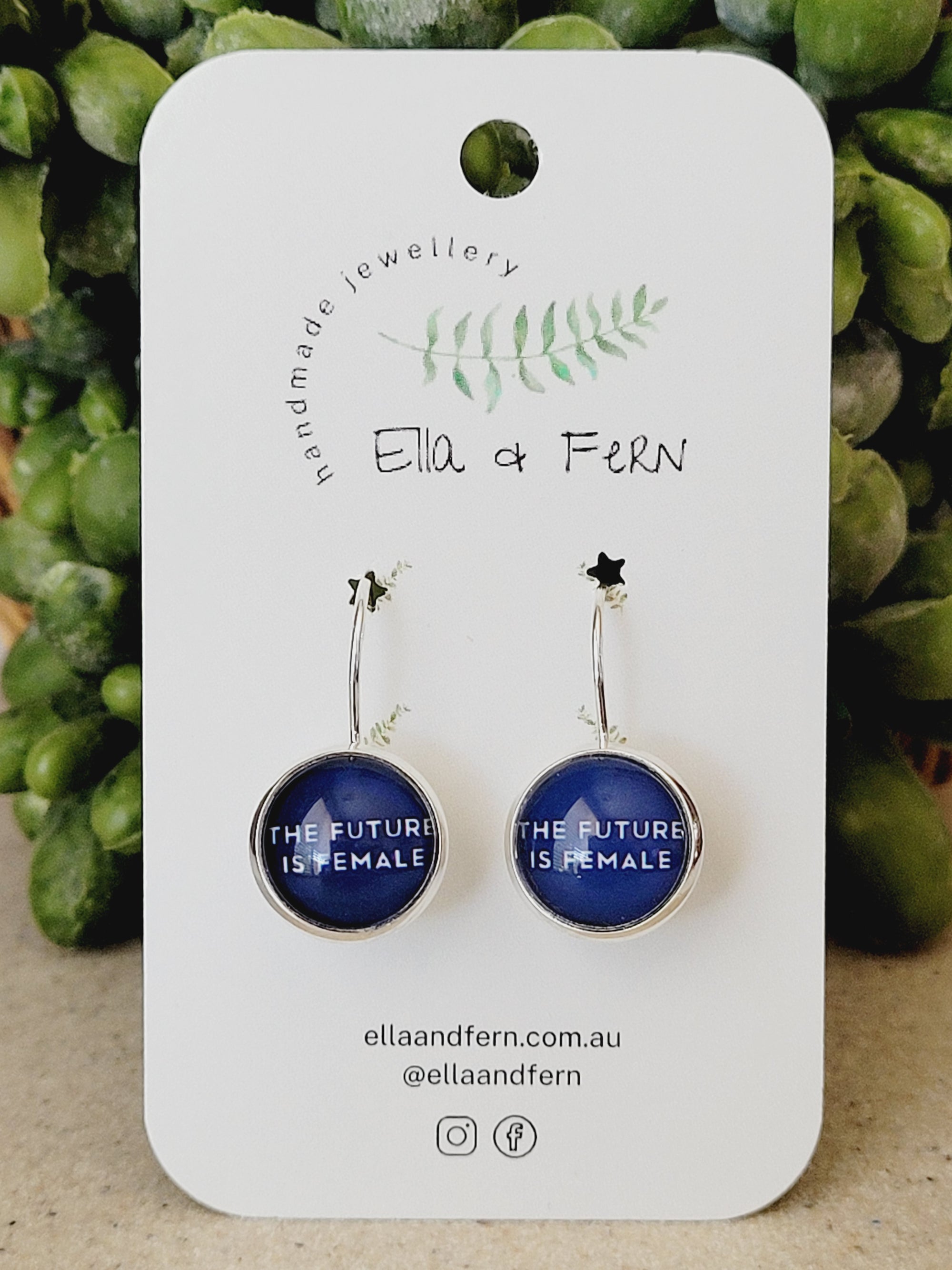 The Future is Female Lever Back Earrings | Ella & Fern