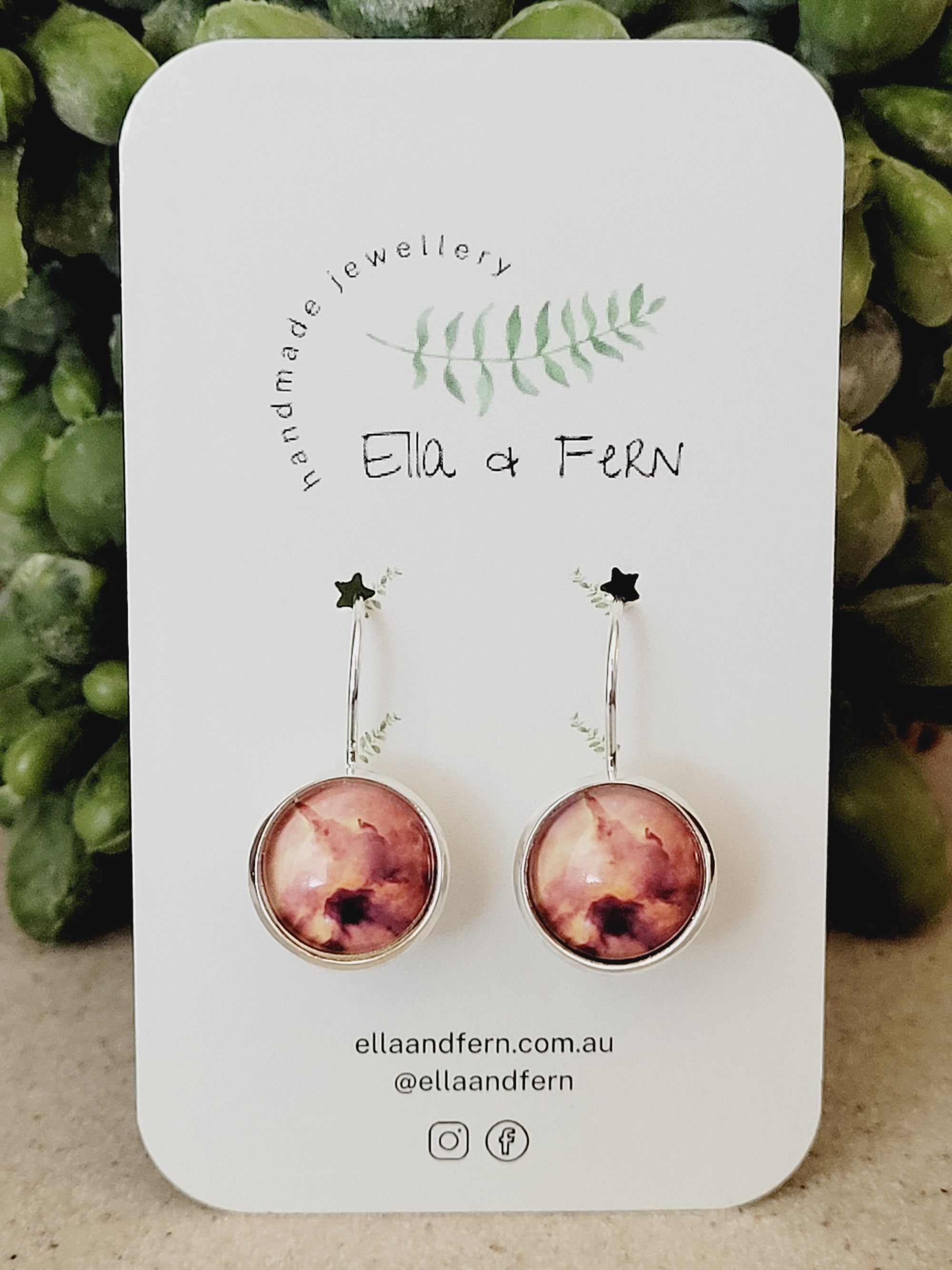 Apricot Skies Lever Back Earrings | Ella & Fern