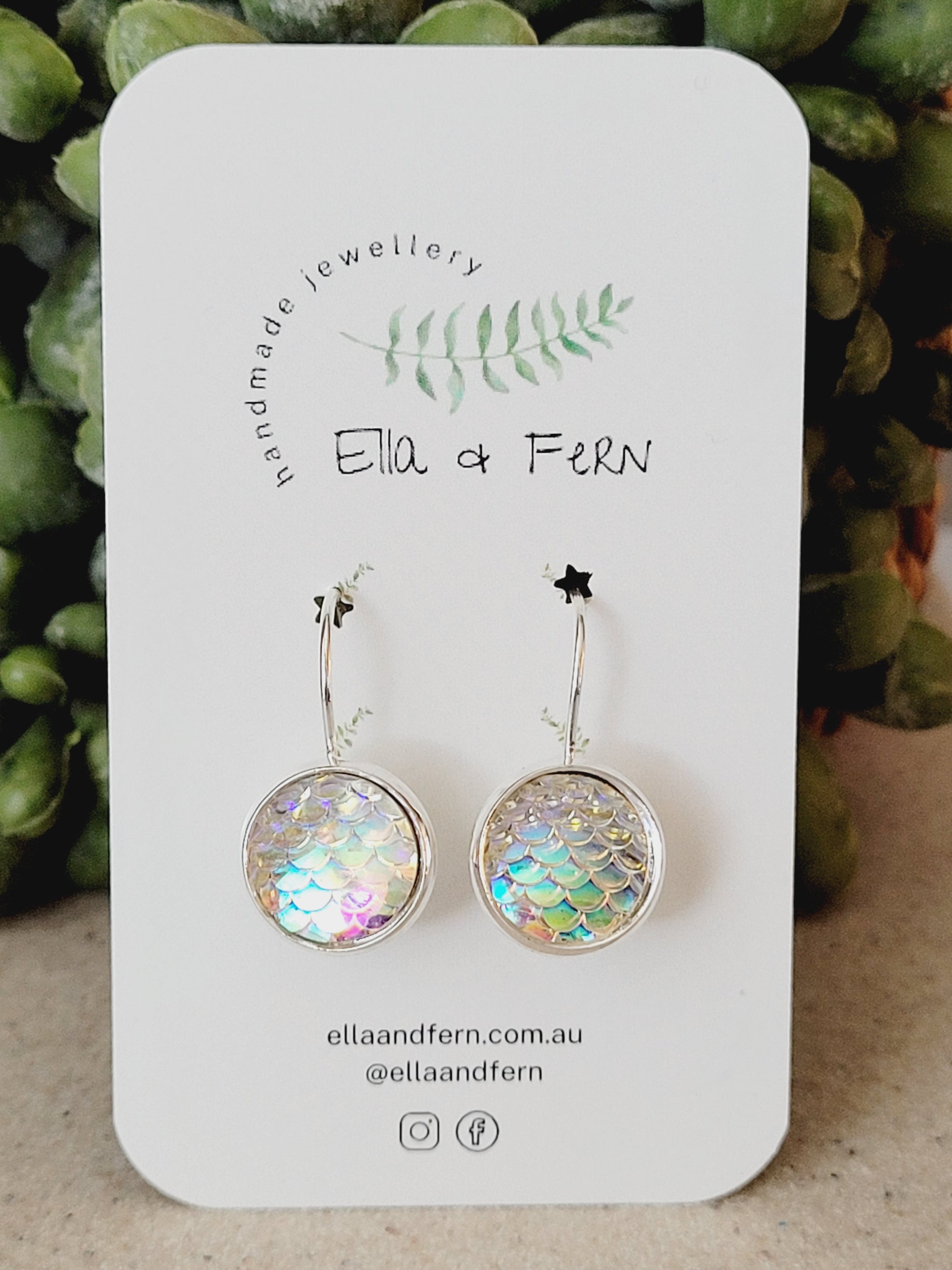 Dragon Scale Lever Back Earrings | Ella & Fern