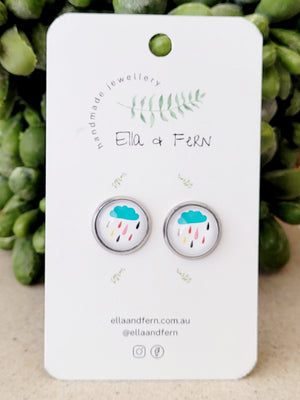 Rainy Day Pop Stud Earrings | Ella & Fern