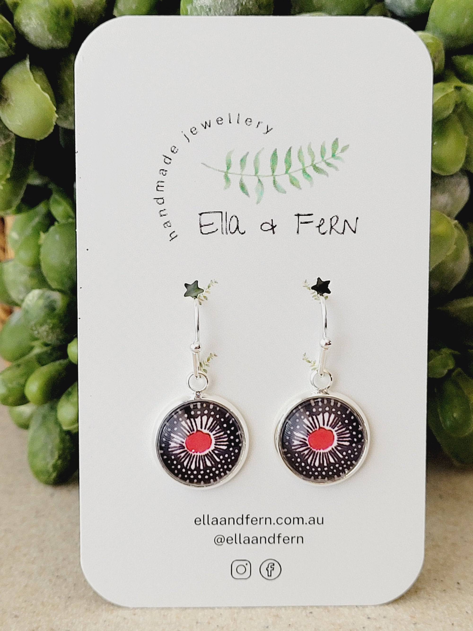 Poppy Love Dangle Earrings | Ella & Fern