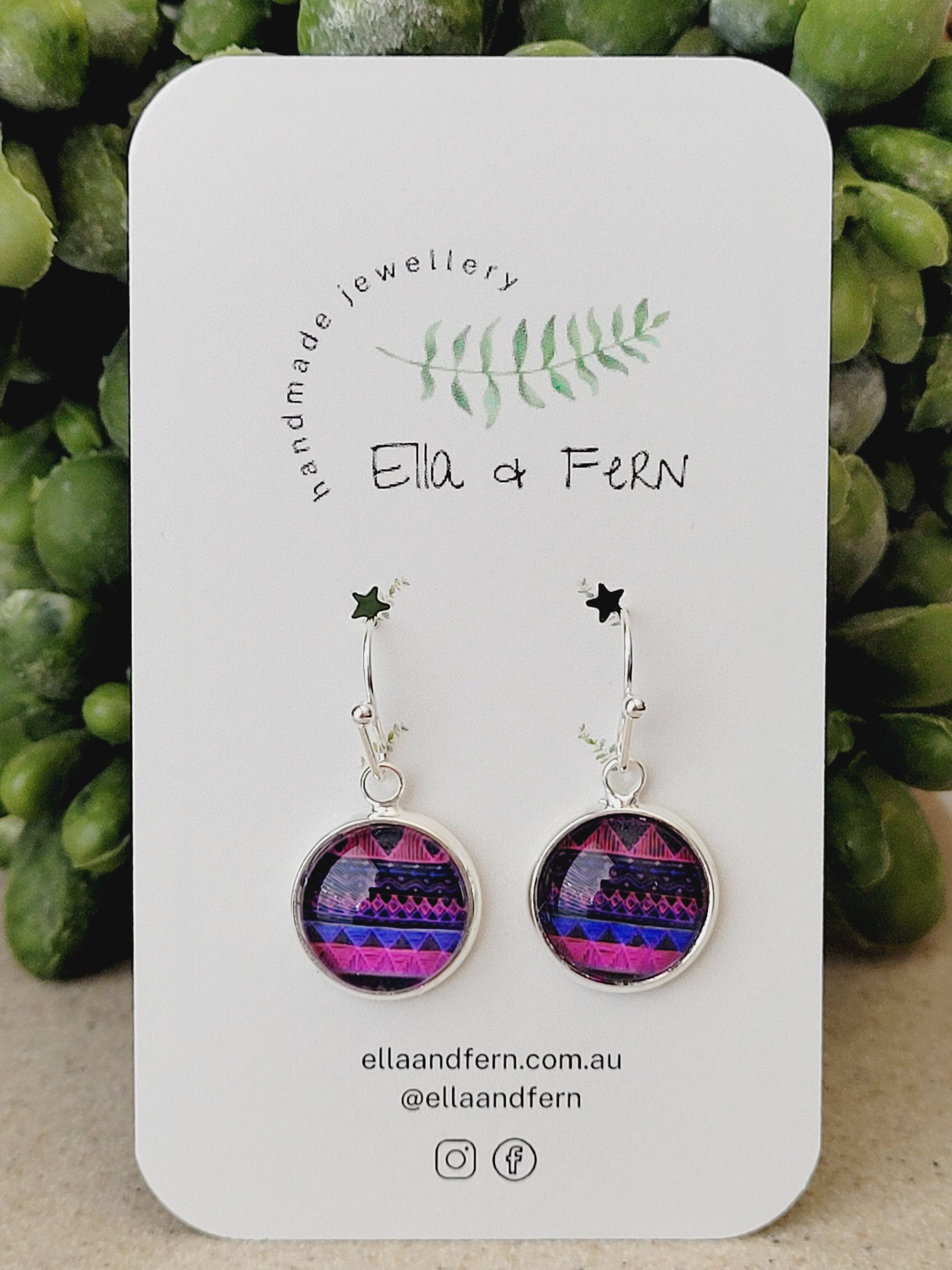 Patterns Dangle Earrings | Ella & Fern